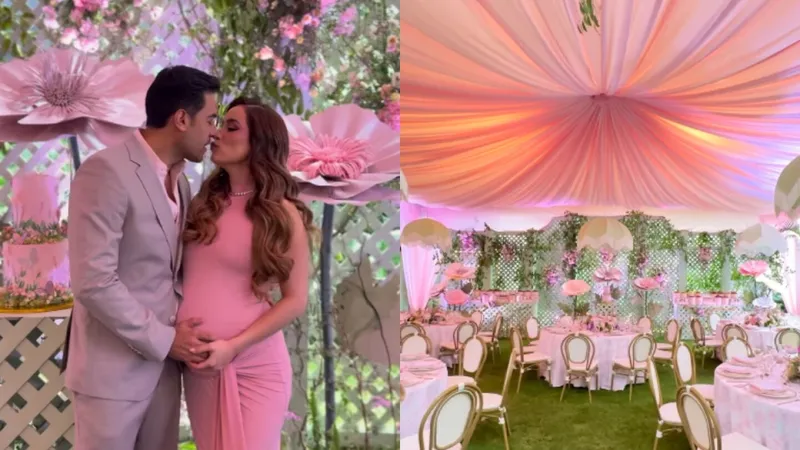 Al interior del lujoso (y rosa) baby shower del segundo bebé de Carlos Rivera y Cynthia Rodríguez