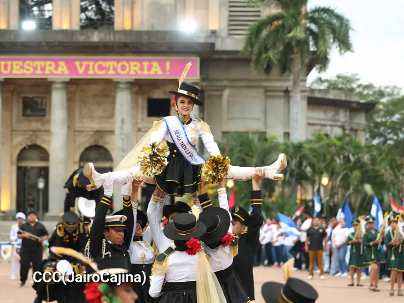 MINED destaca talento y amor a Nicaragua en desfiles patrios