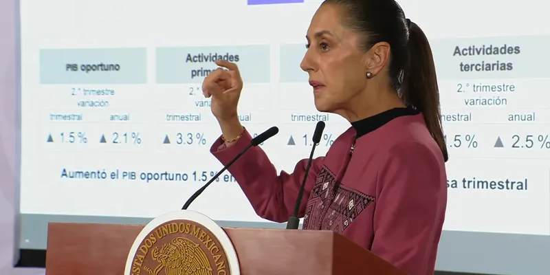 Sheinbaum celebra repunte del PIB: "Muy buena noticia" para la economía de México
