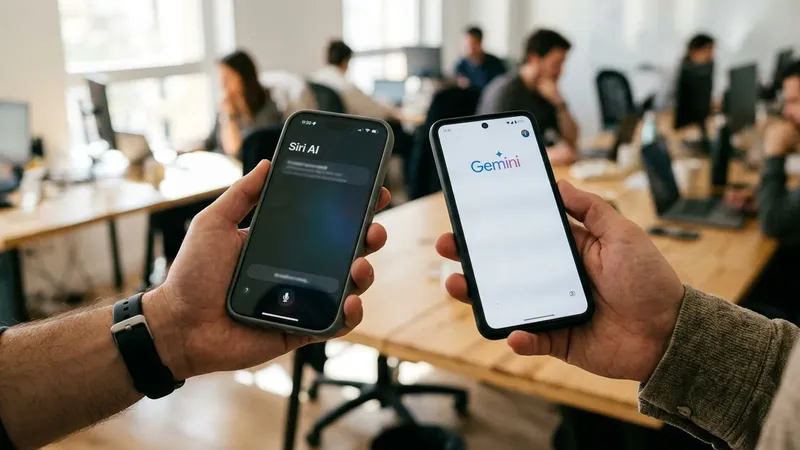 Siri AI vs Gemini: la copia más descabellada de iOS frente a Android