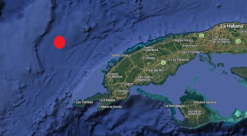 Reportan sismos en occidente de Cuba y en Yucatán