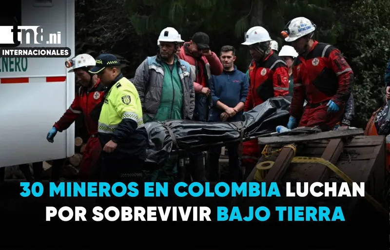 Tragedia minera en Colombia: nueve muertos y 30 atrapados