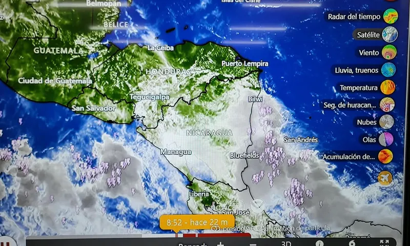 Nicaragua será afectada por 3 ondas tropicales esta semana