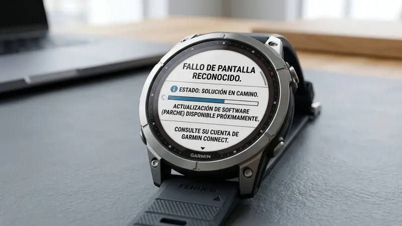 Garmin reconoce el fallo que deja la pantalla de tu Fénix 8 al máximo brillo y confirma que prepara la solución