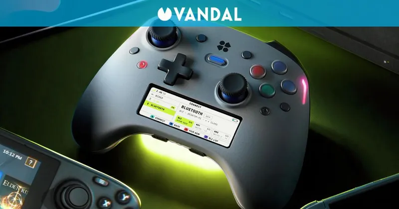 Un nuevo mando de videojuegos arrasa en Kickstarter: tiene pantalla, repuesta háptica y su propio sistema operativo
