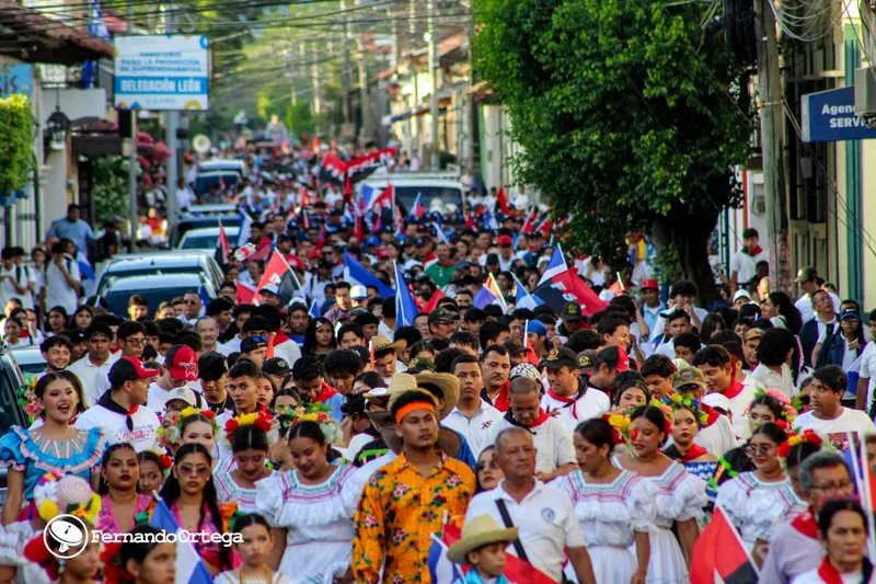 Fiesta patriótica cultural en homenaje a Rigoberto López Pérez y al primer aniversario del HEODRA