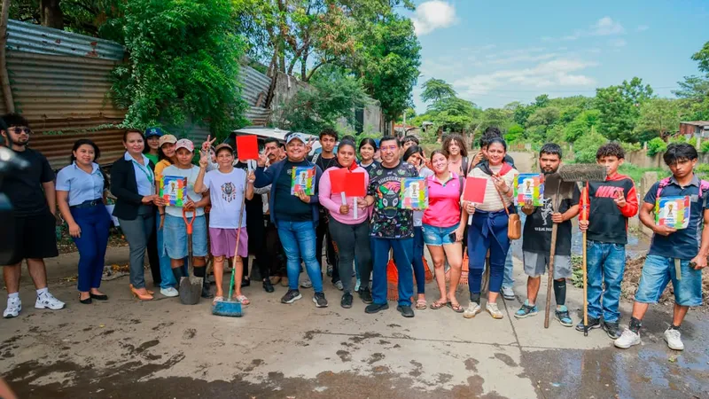 Campaña «Jugá Limpio» llega al barrio 31 de Diciembre con jornada de limpieza comunitaria en Managua