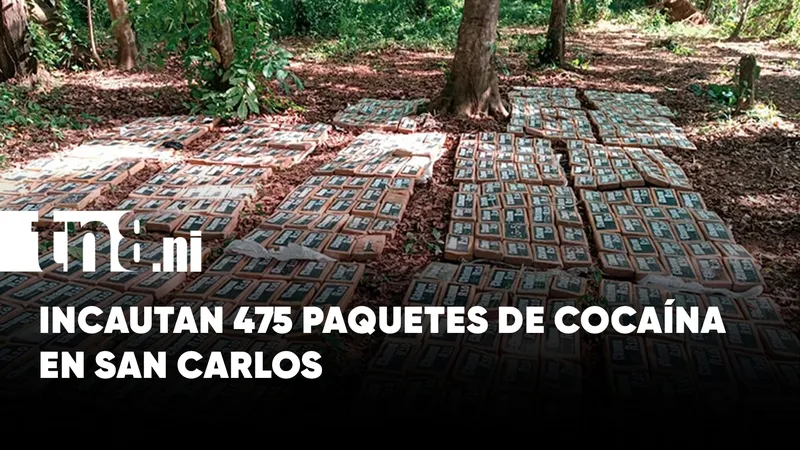 Ejército de Nicaragua incauta 475 paquetes de cocaína en Río San Juan