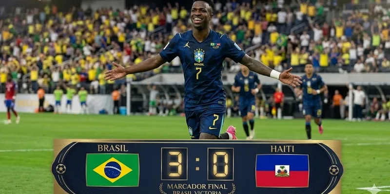 Brasil aplasta a Haití: Vinicius da un recital y Raphinha sale lesionado