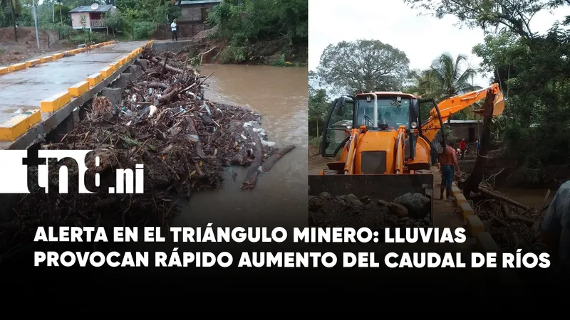 Autoridades intensifican vigilancia por crecida de ríos en el Triángulo Minero