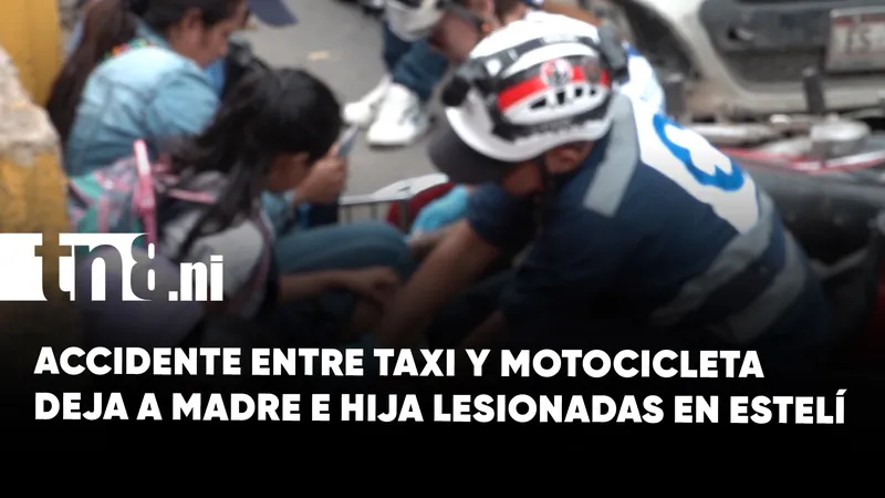 Madre y su pequeña hija resultan heridas tras ser embestidas por un taxi en...