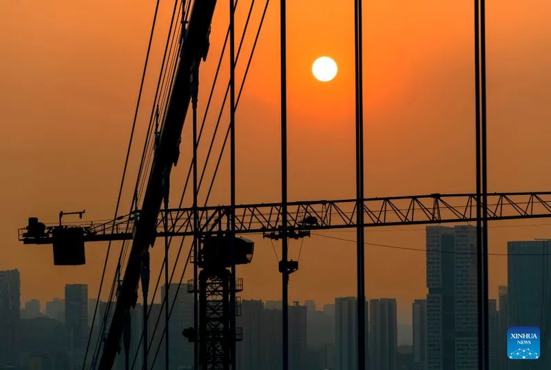Sección de Xiamen del puente Xiamen-Kinmen en construcción