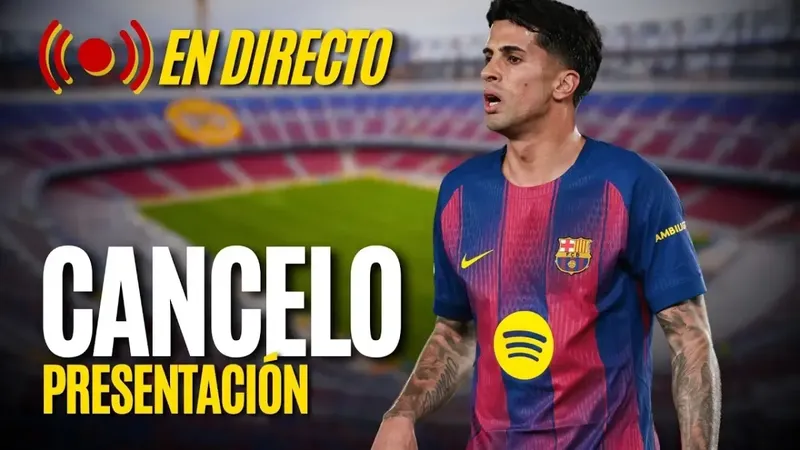 La presentación de Joao Cancelo, en streaming
