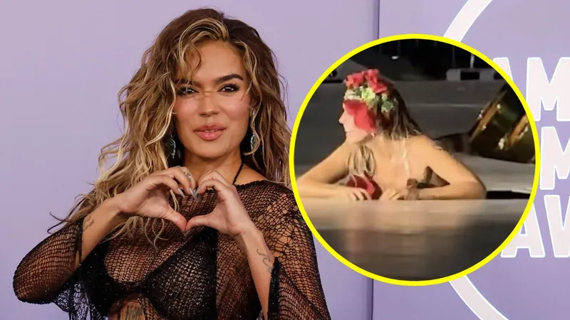 Karol G termina ATRAPADA EN UNA PLATAFORMA del escenario en pleno concierto; esto se sabe sobre su salud
