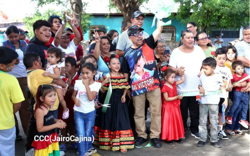 Barrio Germán Pomares alcanza el 85 % de sus calles asfaltadas