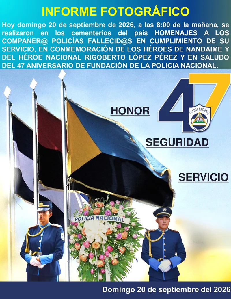 Policía Nacional honra la memoria y legado de sus Héroes de la Paz y la Seguridad