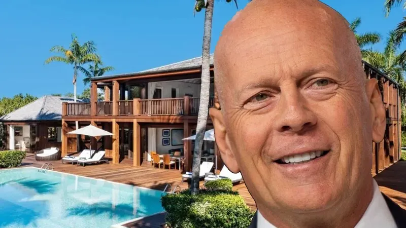 El refugio que Bruce Willis construyó en el Caribe: 3 casas, un pabellón de yoga y un barco pirata a tamaño real para los niños