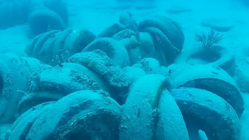 Alguien tuvo la 'brillante' idea de lanzar 2.000.000 de neumáticos al mar y con el tiempo se ha convertido en un desastre total