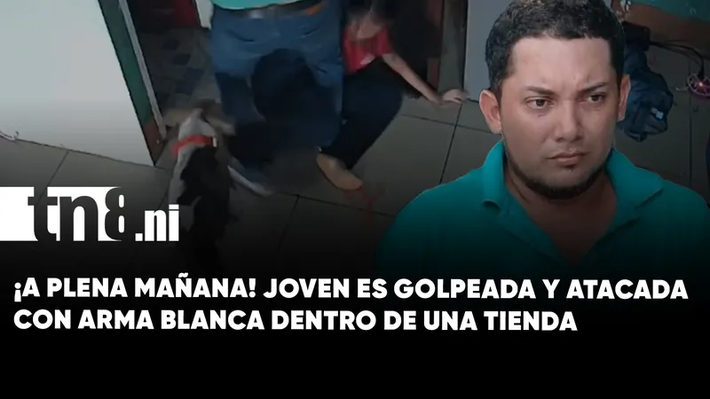 ¡A plena mañana y a punta de arma blanca! Asaltan tienda y golpean brutalmente...