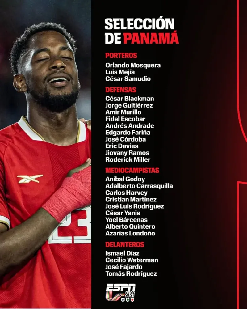 Panamá presenta listas de convocados para la Copa del Mundo 2026