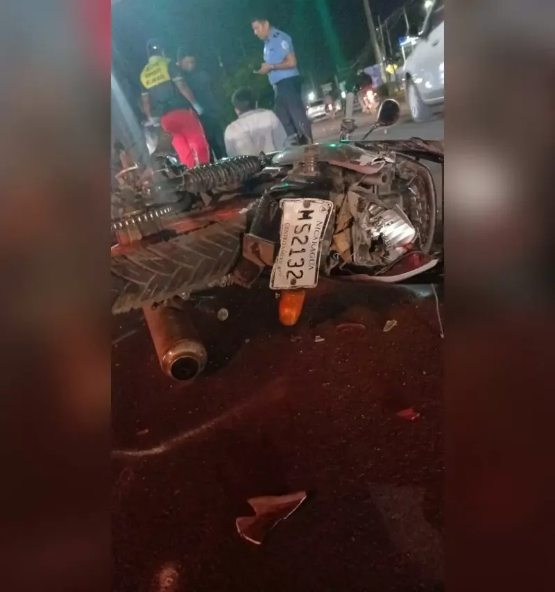 Motociclista de 25 años muere en carretera a Masaya