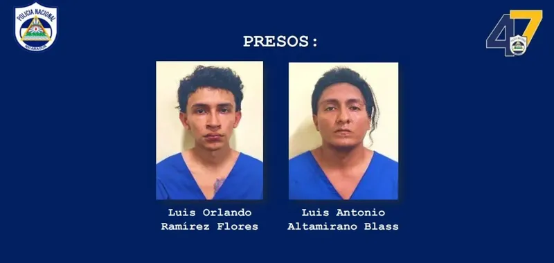 Capturan en Managua a dos sujetos con droga, armas y dinero en efectivo