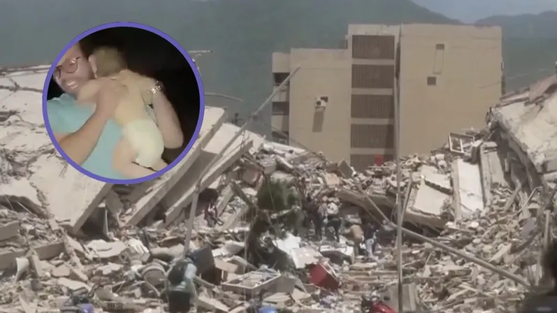 Surgen videos dramáticos de los rescates tras el sismo en Venezuela, incluidos perritos y niños