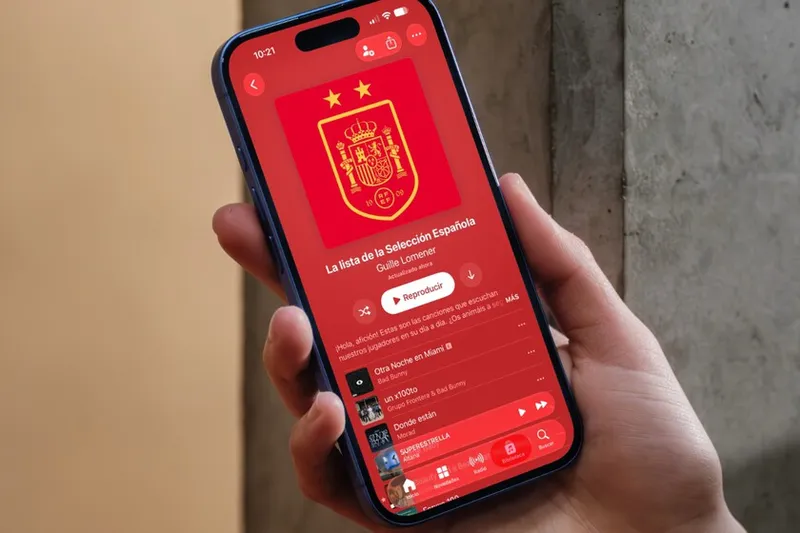 Los jugadores de la Selección Española han compartido sus canciones favoritas. Hemos creado la lista exacta en Apple Music para ti