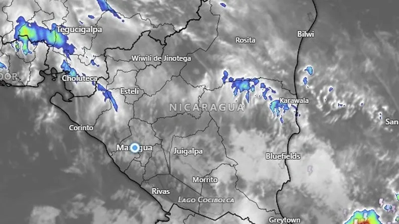 Bajas presiones mantendrán ambiente caluroso y lluvias en Nicaragua