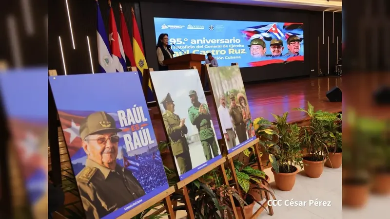 Conmemoran el 95 aniversario del natalicio de Raúl Castro con acto especial en la UNAN-Managua