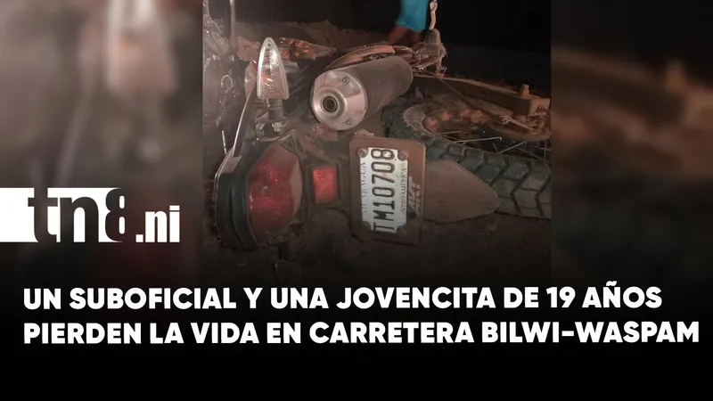 Accidente mortal en Bilwi-Waspam cobra la vida de un policía y una jovencita de...