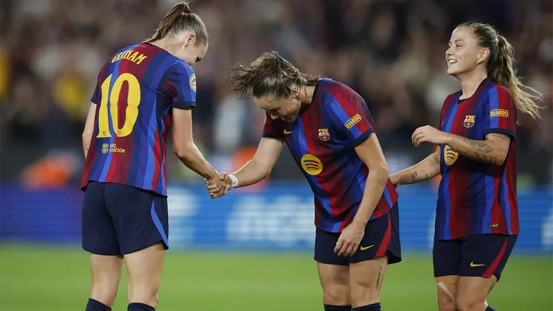 El Barcelona femenil aplastó 7-0 al Real Madrid