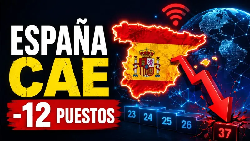 España ya no está entre los líderes de Internet: cae 12 puestos en un ranking global