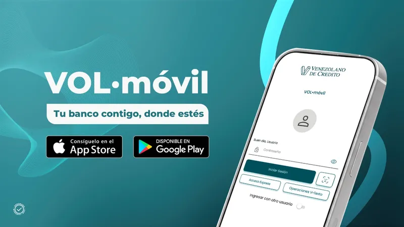 Venezolano de Crédito evoluciona su VOL.móvil al formato app para acompañar a sus clientes en cualquier momento o lugar