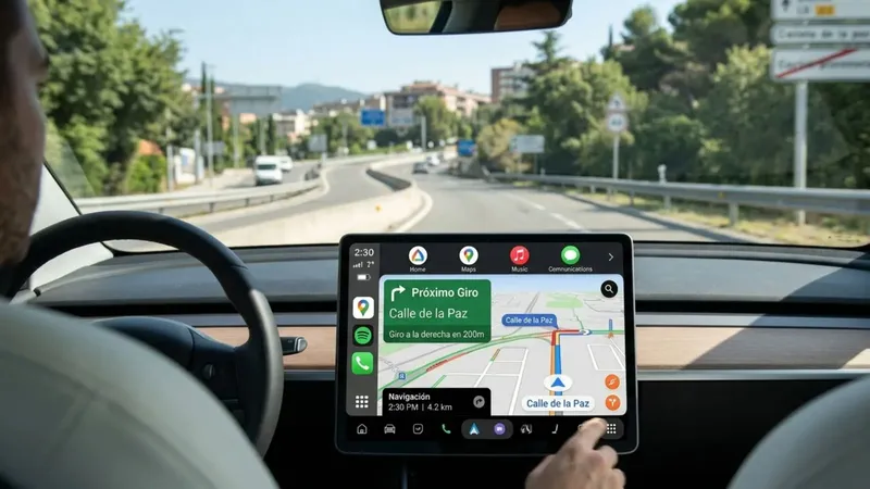 Android Auto actualiza Google Maps y cambia su interfaz para hacerla más fácil