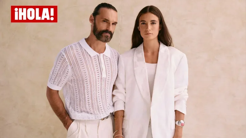 Iván Sánchez y su hija Jimena, juntos por primera vez en una pasarela