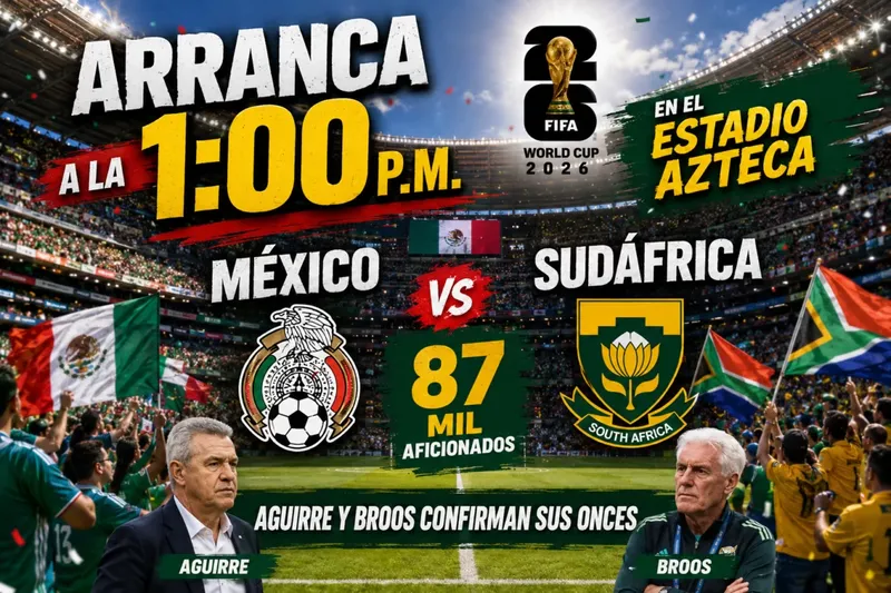 México vs Sudáfrica inicia la Copa del Mundo