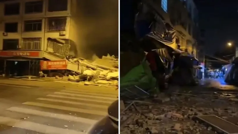 Víctimas, evacuación y destrozos, tras un terremoto en China (VIDEO)
