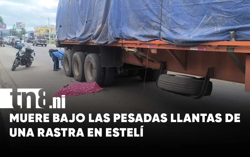 Ciclista muere bajo las pesadas llantas de una rastra en Estelí