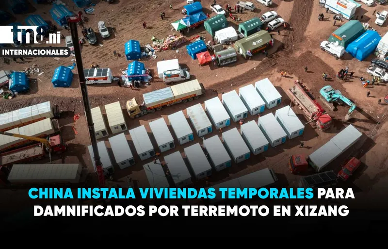 China instala viviendas prefabricadas para familias afectadas por terremoto de magnitud 7,0 en Xizang