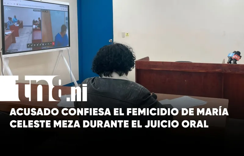 Walter confiesa el femicidio de María Celeste Meza durante el juicio en Masaya