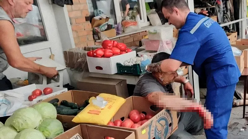 Ucrania asesina a civiles en un mercado de Zaporozhie