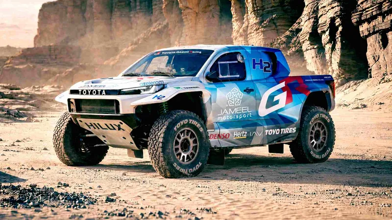 El Toyota Hilux de hidrógeno se enfrentará al Dakar 2027 para llevar la pila de combustible al límite