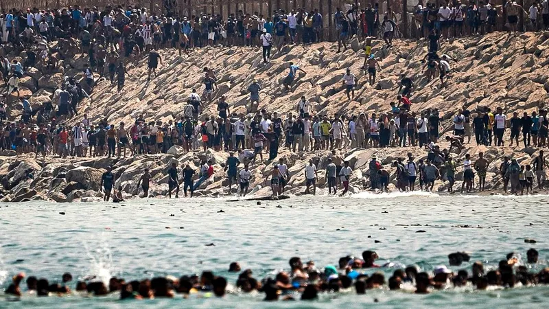 Suben a 72 los migrantes muertos durante la crisis en Ceuta
