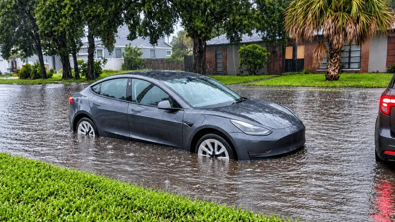 Con alerta roja por lluvias, esta es la gran duda con los coches eléctricos: ¿qué pasa al atravesar una zona inundada?