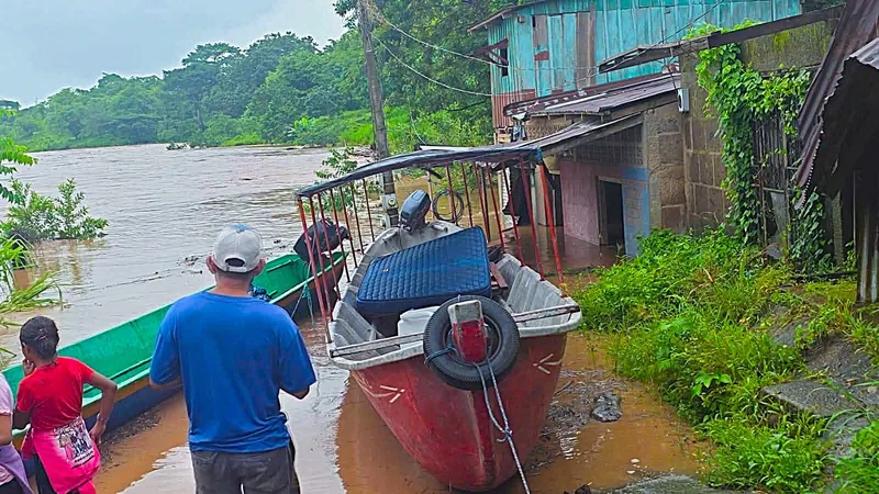 Lluvias provocan inundaciones y daños en ocho municipios del Caribe Norte, sin pérdidas de vidas humanas