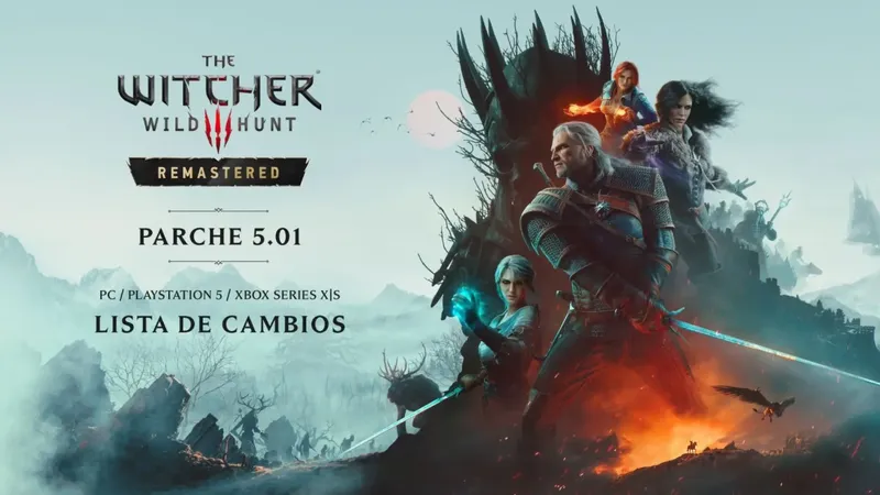 The Witcher 3 Remastered recibe el parche 5.01 en PS5, Xbox y PC para corregir errores y mejorar el rendimiento: todos los cambios y novedades