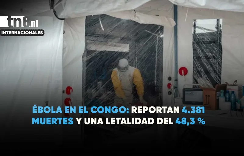 Ébola en el Congo supera los 9.000 casos y mantiene alta letalidad