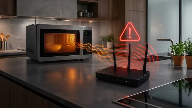 El microondas no rompe tu WiFi, pero sí puede dejarlo casi inutilizable: por qué ocurre y cómo evitarlo