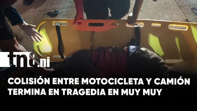 Tragedia en carretera Muy Muy – Matiguás, motociclista muere tras colisión con camión